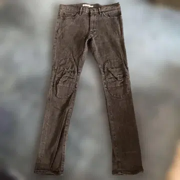 AlexanderLeeChang 블랙 데님 무릎 패치