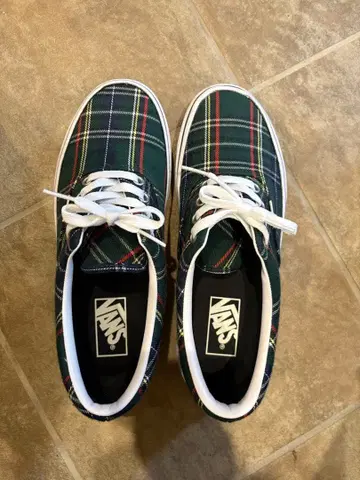 Vans 체크 무늬 스니커즈 로우컷 25cm