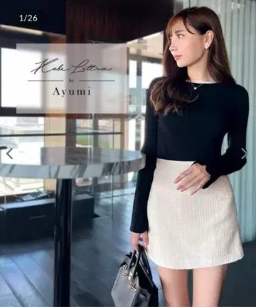 KOBE LETTUCE [오카베 아유미 씨 콜라보] 트위드 스커트 팬츠