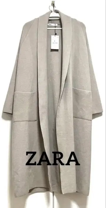 ZARA 롱 기장 니트 코트 가디건 자켓 택 포함 미사용 새상품