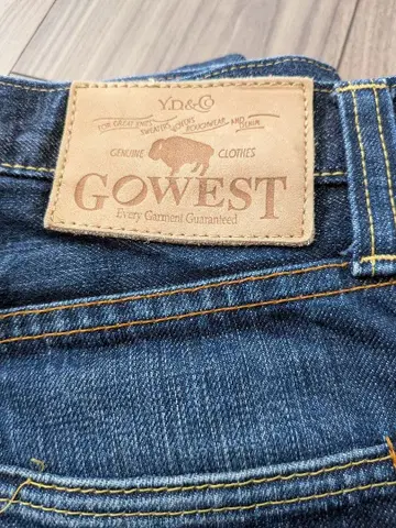 GOWEST 다크 블루 스트레이트 데님