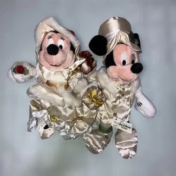 WDW 홀리데이 미키&미니 크리스마스 봉제 인형 세트 익명 배송 해외