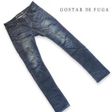 GOSTAR DE FUGA 빈티지 가공 스키니 데님 팬츠 S 사이즈