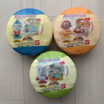 호빵맨 외출 하우스 & 인형 세트 3점