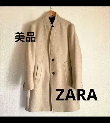 ZARA 체스터 코트 베이지