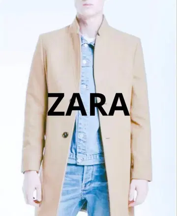 ZARA 체스터 코트 베이지