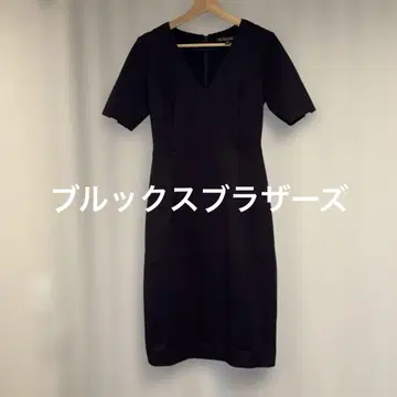 브룩스브라더스 네이비 V넥 타이트 원피스 사이즈 0
