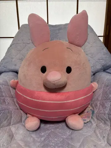 피글렛 BIG 봉제 인형 마쉬멜로우 원단 택 포함 미사용 새상품