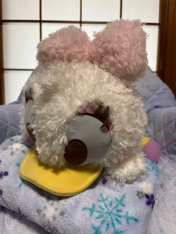 데이지덕 봉제 인형 엎드린 빨간 볼 메가 점보 택 포함 미사용 새상품