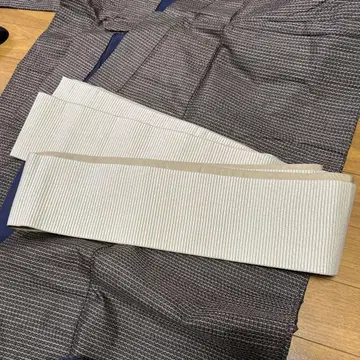 남성용 일본 의류 기모노 오비 화이트 각대 리본 직조