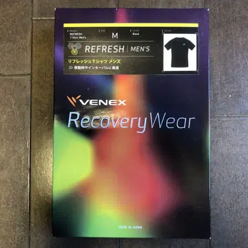 VENEX 프레쉬 T셔츠 남성용 M 블랙