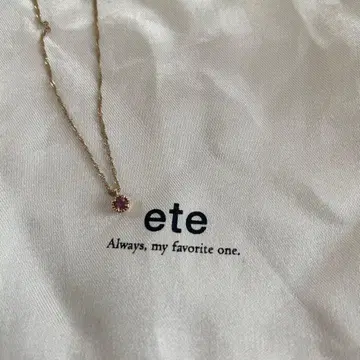 ete 10K 루비 골드 목걸이