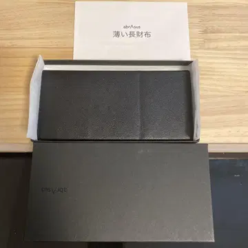 [새상품급] 아브라사스 얇은 장지갑 블랙
