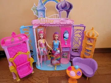 바비 드림토피아 레인보우 성 인형 2개 포함