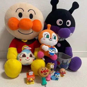 호빵맨 세균맨 봉제 인형 가챠가챠