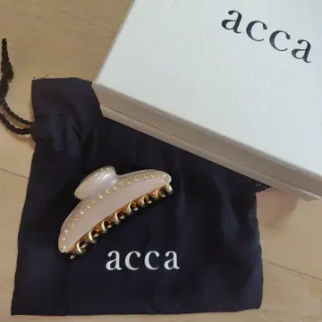 [ 새상품급 ] acca 아카 헤어 클립 베이지 골드
