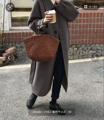 롱 코트 차콜 그레이