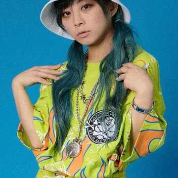 [당일 발송] GALFY 낙서 티셔츠 중형견 그린 오렌지 갈피
