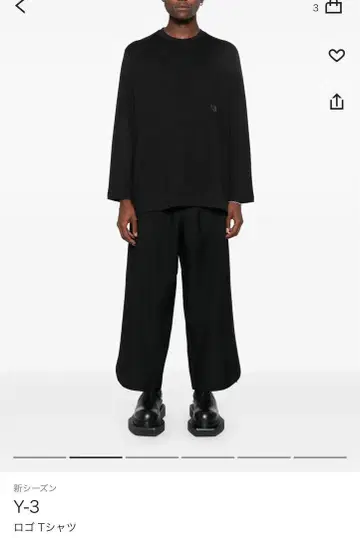 Y-3 롱 T셔츠 2XL