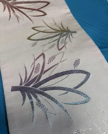 반폭 오비 순수 실크
