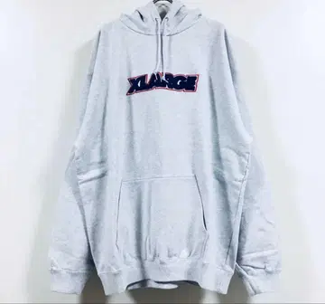 XLARGE 그레이 후드 부착 후드티