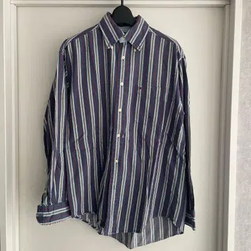 TOMMY HILFIGER 스트라이프 긴팔 셔츠 S