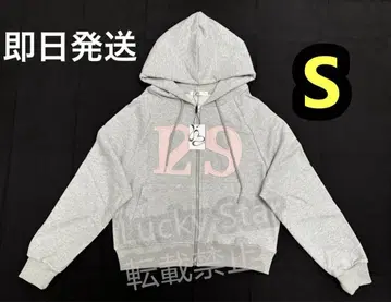 ILLIGO 129 로고 그레이 S 집업 후드티