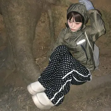 haku nugu 플리스 도트 팬츠