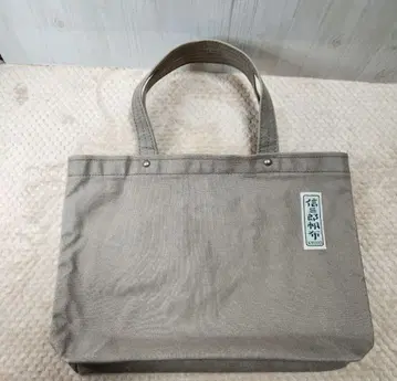 신잔로 캔버스 토트백 베이지 그레이