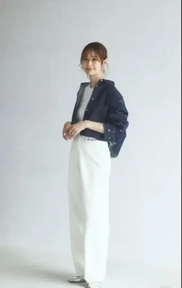 YANUK 루즈 스트레이트 JOAN 화이트 27