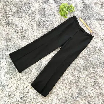TRUSSARDI [ L 42 ] 슬림 레그 블랙 슬랙스 심플 무지