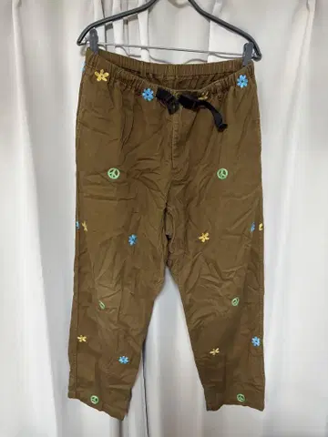 XLARGE 꽃무늬 자수 이지 팬츠 L