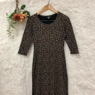 Laura Ashley 로라 애슐리 긴팔 꽃무늬 롱 원피스 [ M ] 면