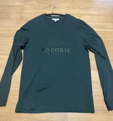 LACOSTE 긴팔 티셔츠 다크 그린 US S