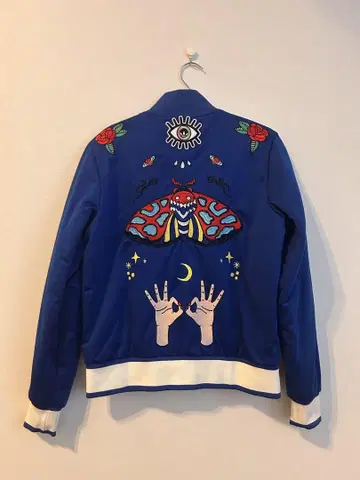 adidas originals 자수 파랑 점퍼