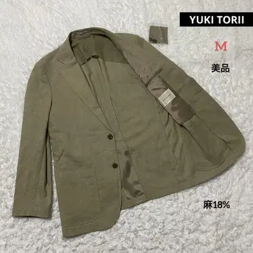 유키토리이 YUKITORII 자켓 남성용 린넨18% M 새상품급