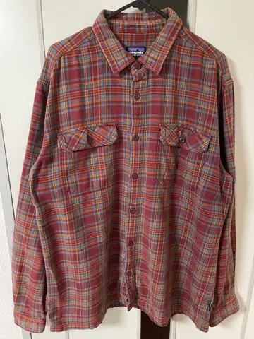 파타고니아 피오르드 플란넬 셔츠 체크 무늬 L