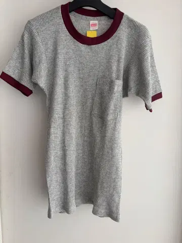 [데드스탁] 미사용 새상품 health Knit 와플 셔츠 M 리브 편직
