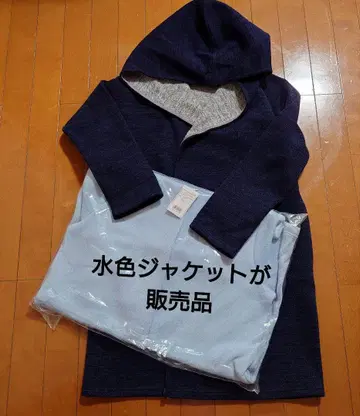 후드 부착 아우터 M 스카이블루