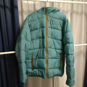 Billabong 후드 부착 다운 자켓 M 사이즈 터콰이즈