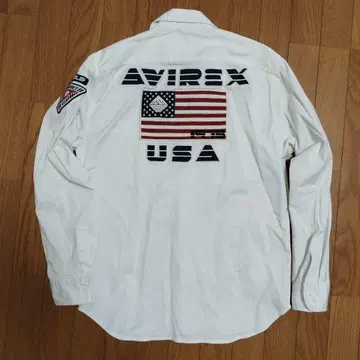 [ 새상품급 ] 아비렉스 긴팔 셔츠 USA 자수 L