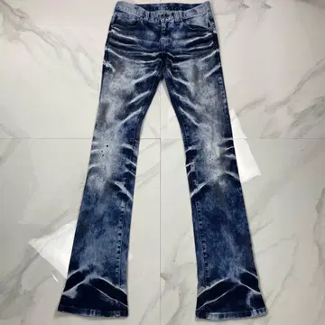 토네이도 마트 클라우드 데님 플레어 부츠컷 오니히게 y2k