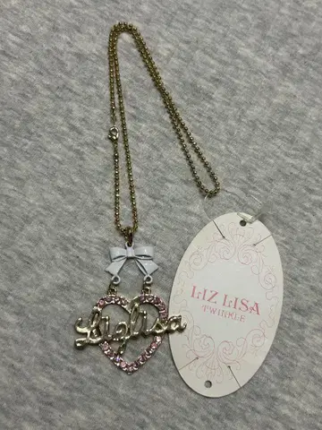 미사용 새상품 LIZ LISA 하트형 목걸이 Y2K