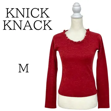 새상품급 KNICK KNACK 닉낵 레드 긴팔 니트 스웨터 M