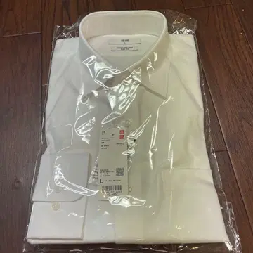 화이트 긴팔 셔츠 L 사이즈 미개봉
