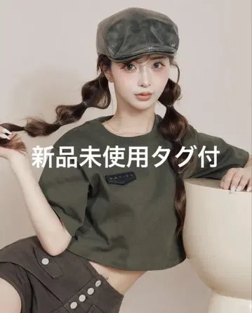 다리치 로고 플레이트 숏 T셔츠