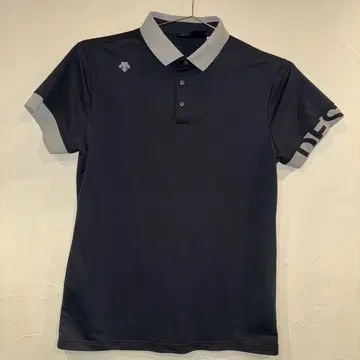 데상트 골프 네이비 골프 피케 셔츠 XO (XL)