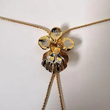 RISIS 라이시스 오키드 싱가포르 난 목걸이 금