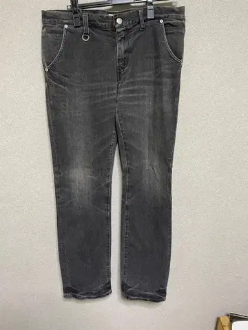 soph. 소프넷 스트레이트 청바지 데님 그레이 신치 벨트