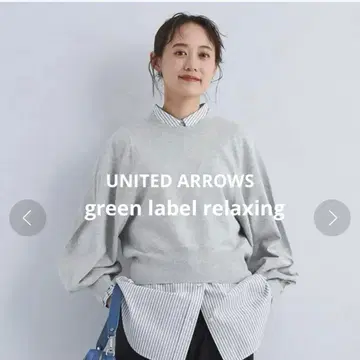 UNITED ARROWS 새상품급 퍼프 슬리브 풀오버 니트 세탁 가능